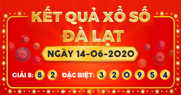 Kết quả xổ số Đà Lạt ngày 14/6/2020